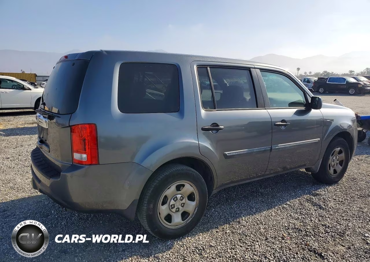 2012 Honda Pilot Lx VIN:5FNYF3H24CB017818 - 3