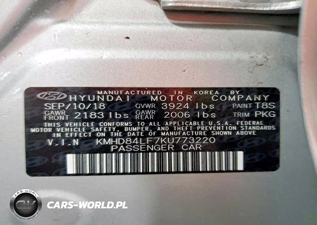 2019 Hyundai Elantra Sel VIN:KMHD84LF7KU773220 - 12