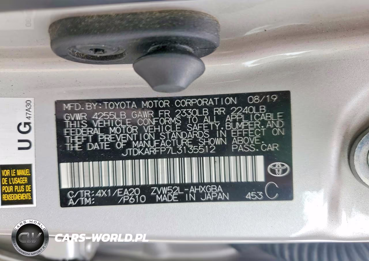 2020 Toyota Prius Prime Xle VIN:JTDKARFP7L3135512 - 12