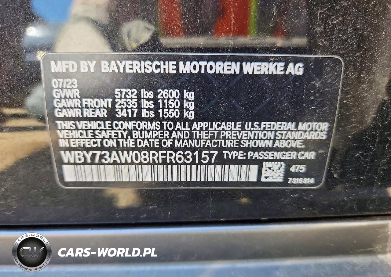 2024 BMW I4 Edrive 40 VIN:WBY73AW08RFR63157 - 12