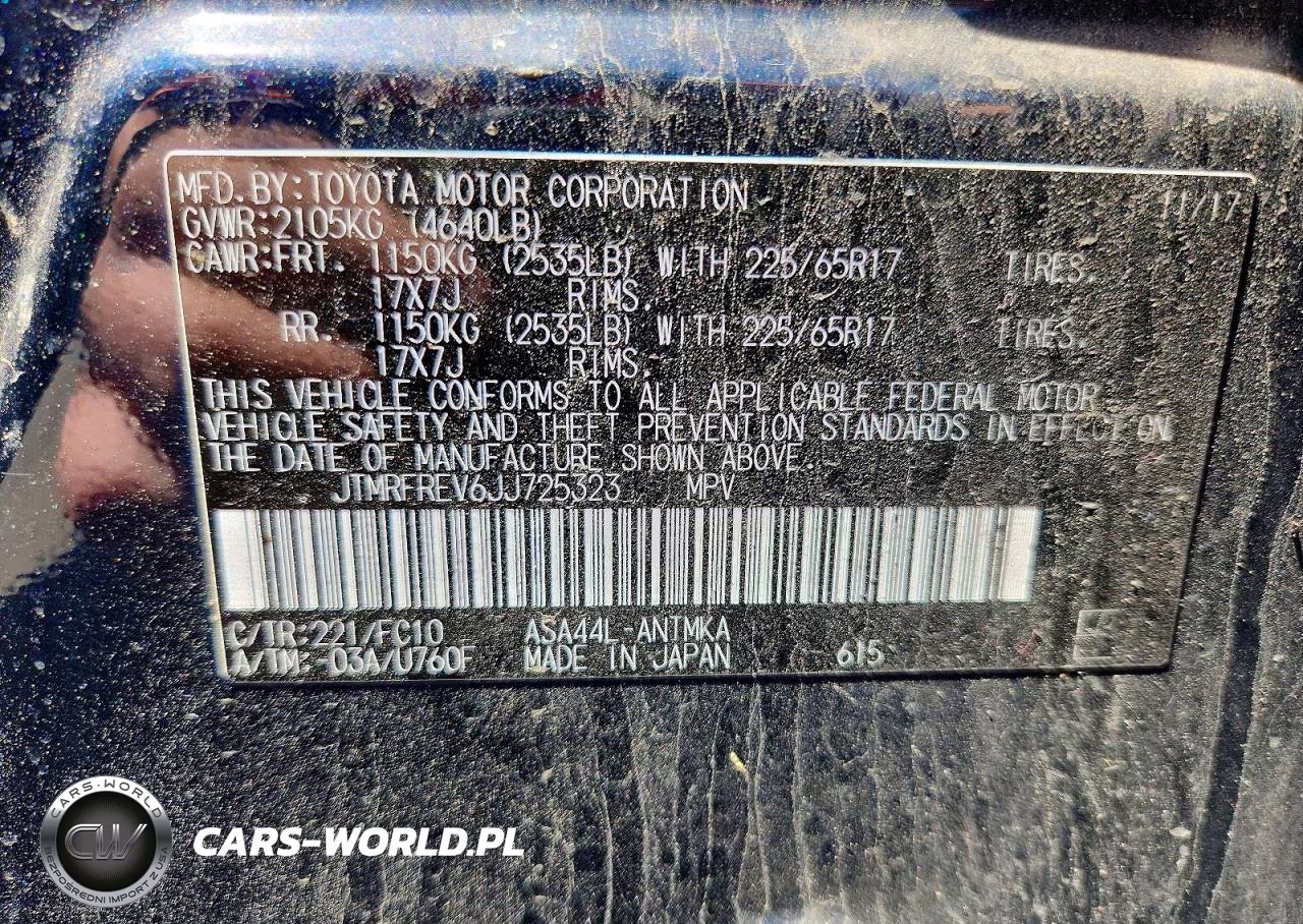 2018 Toyota Rav4 Xle VIN:JTMRFREV6JJ725323 - 13
