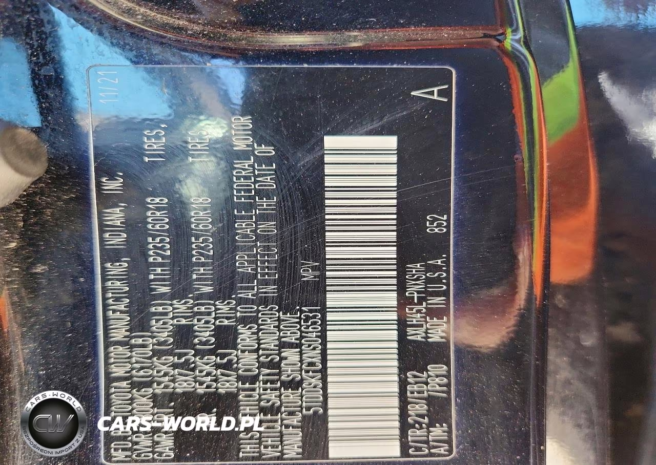 2022 Toyota Sienna Xse VIN:5TDDSKFCXNS046531 - 12