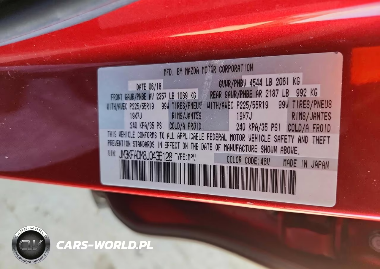 2018 Mazda Cx-5 Grand Touring VIN:JM3KFADM8J0436128 - 13
