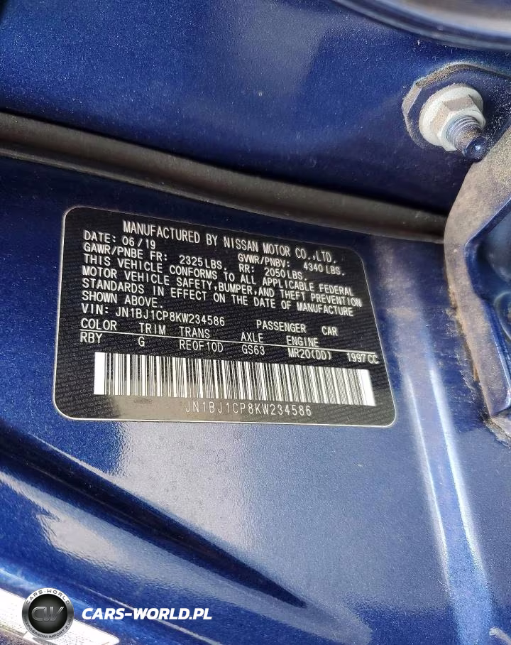 2019 Nissan Rogue Sport S VIN:JN1BJ1CP8KW234586 - 12
