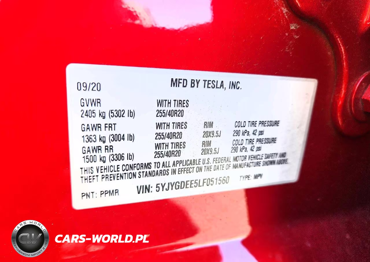 2020 Tesla Model Y VIN:5YJYGDEE5LF051560 - 12