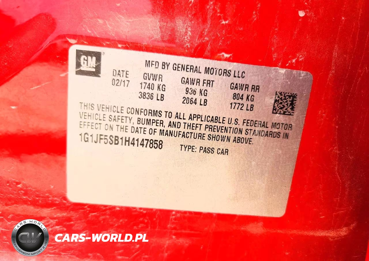 2017 Chevrolet Sonic Premier VIN:1G1JF5SB1H4147858 - 12