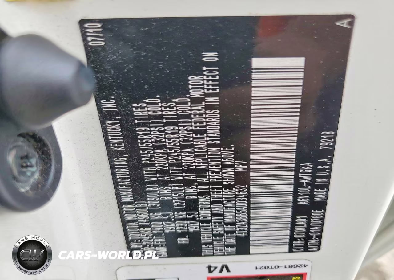2010 Toyota Venza Fwd 4Cyl VIN:4T3ZA3BB5AU034632 - 13