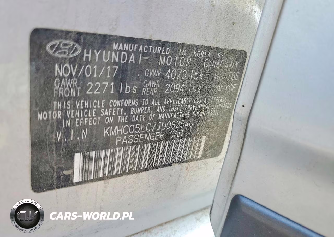 2018 Hyundai Ioniq Limited VIN:KMHC05LC7JU063540 - 13