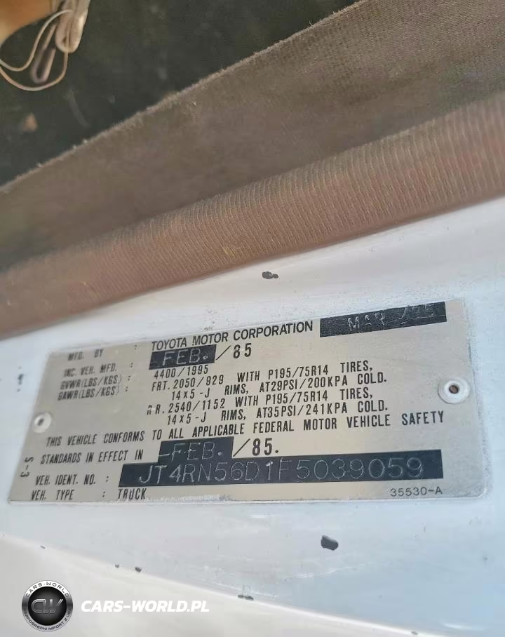 1985 Toyota Pickup Xtracab Rn56 Dlx VIN:JT4RN56D1F5039059 - 12