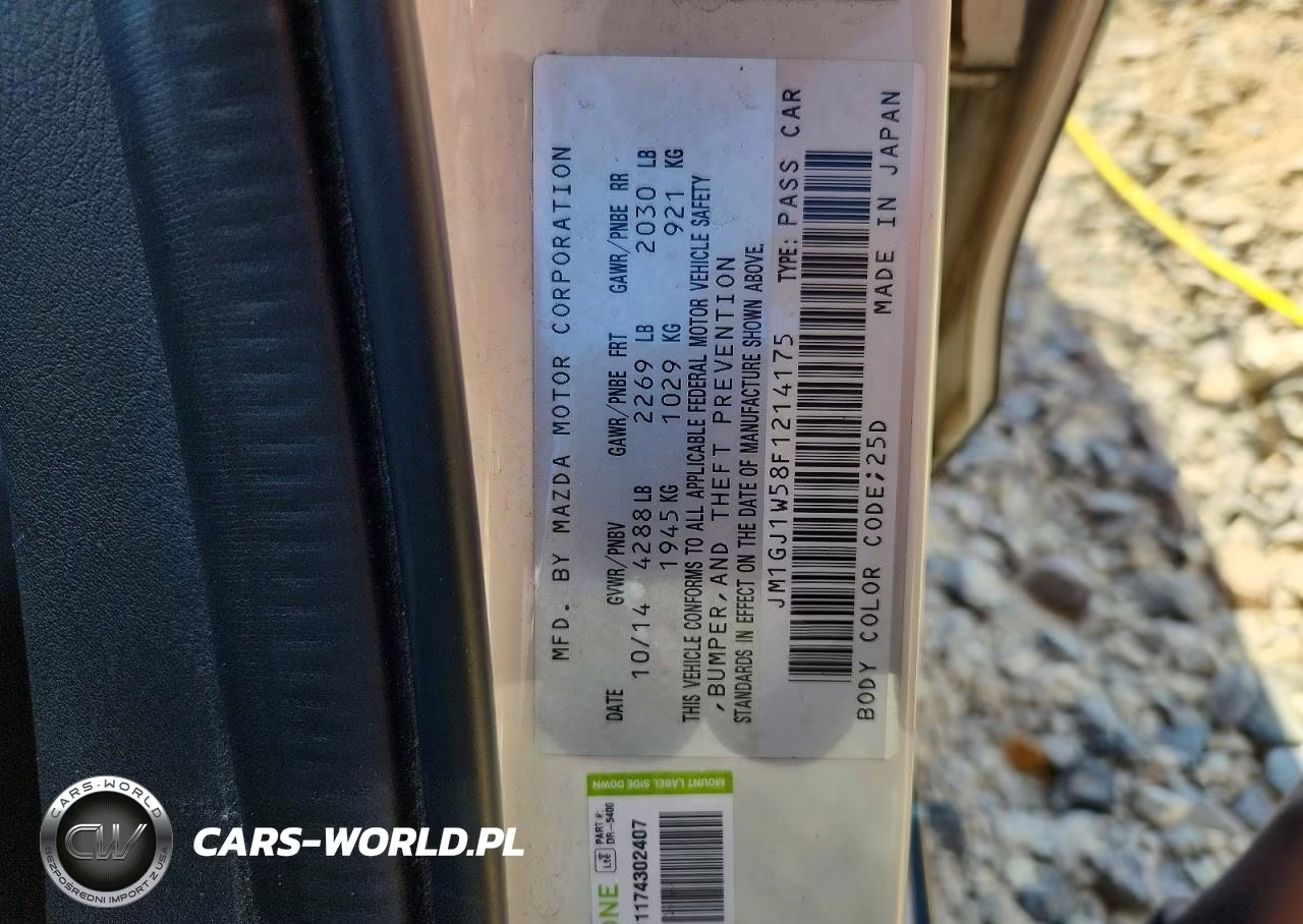 2015 Mazda 6 Grand Touring VIN:JM1GJ1W58F1214175 - 12