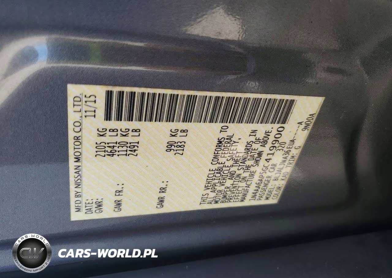2016 Nissan Maxima 3.5 Sv VIN:1N4AA6AP5GC419900 - 12