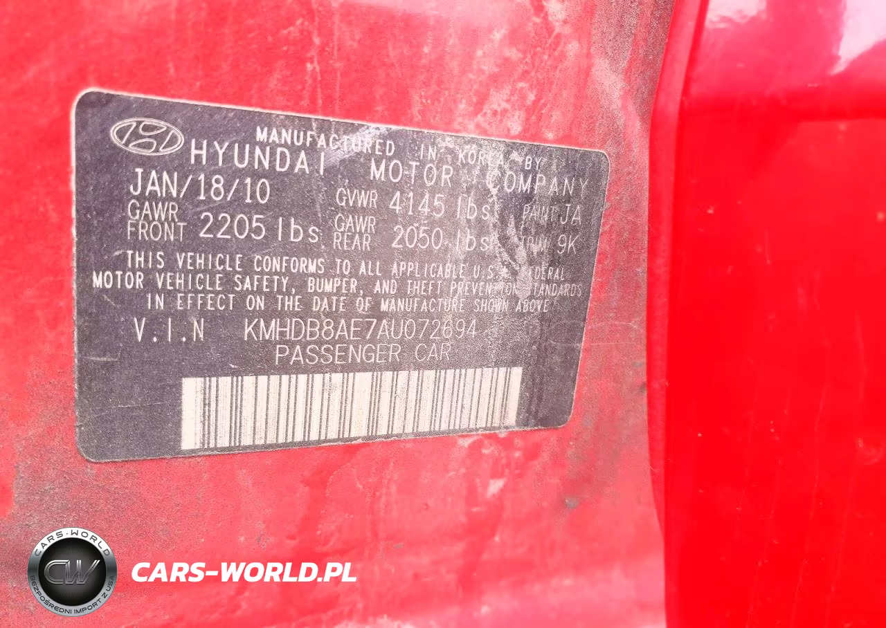 2010 Hyundai Elantra Touring Gls VIN:KMHDB8AE7AU072694 - 12