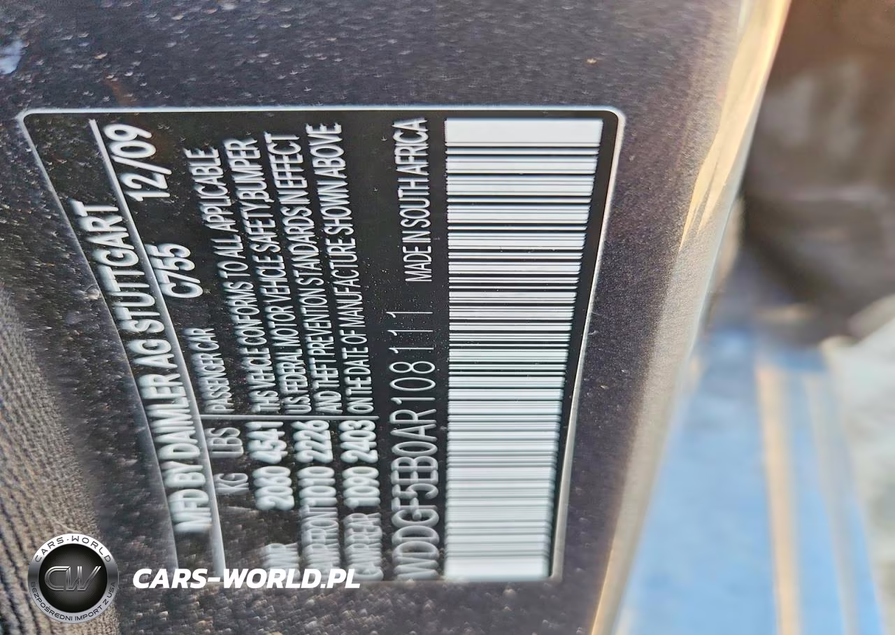 2010 Mercedes-Benz C 300 VIN:WDDGF5EB0AR108111 - 12