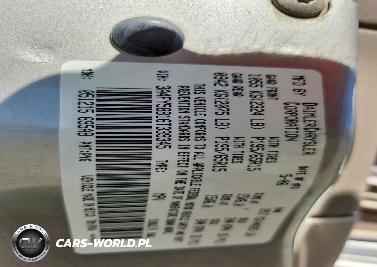 2006 Chrysler Pt Cruiser Touring VIN:3A4FY58B16T339345 - 12