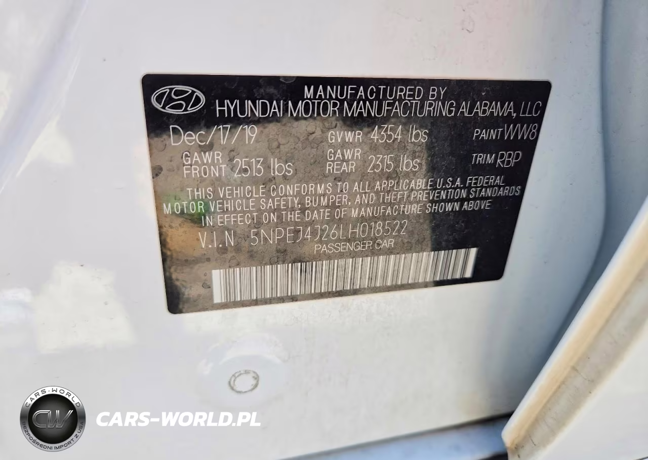 2020 Hyundai Sonata Sel Plus VIN:5NPEJ4J26LH018522 - 12