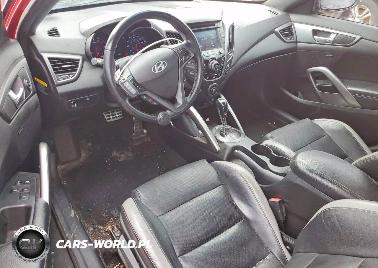 2016 Hyundai Veloster Turbo VIN:KMHTC6AE2GU291732 - 8