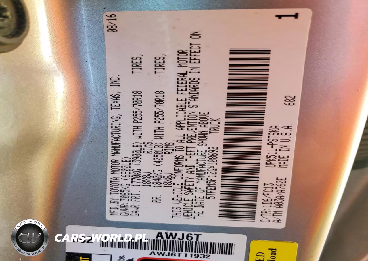 2016 Toyota Tundra Crewmax Sr5 VIN:5TFEM5F10GX108692 - 12