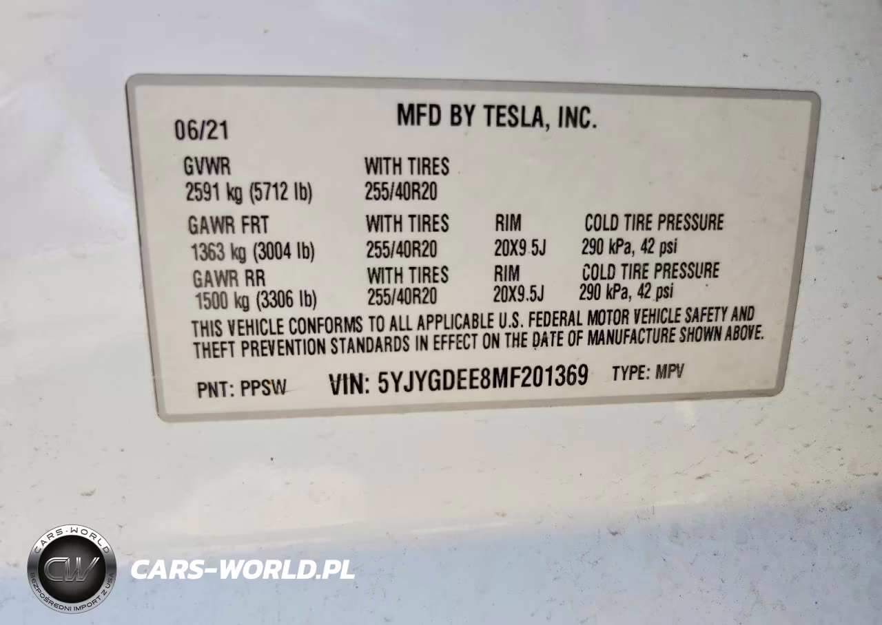 2021 Tesla Model Y VIN:5YJYGDEE8MF201369 - 13
