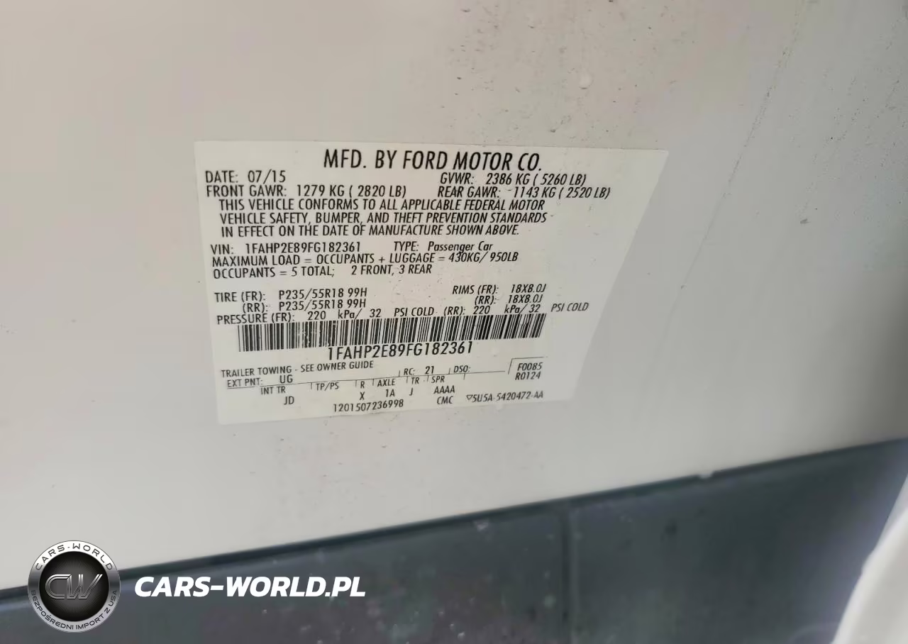 2015 Ford Taurus Sel VIN:1FAHP2E89FG182361 - 13
