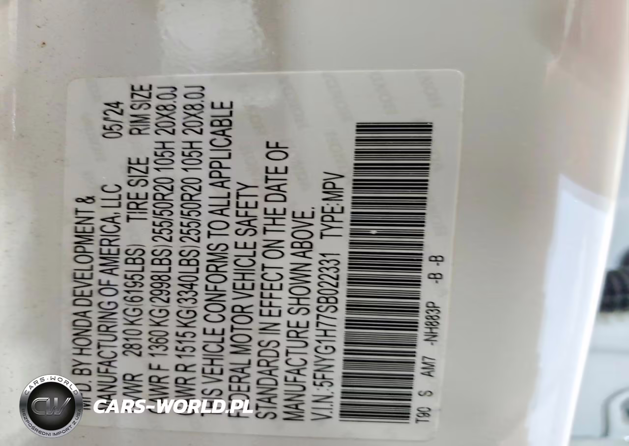 2025 Honda Pilot Touring VIN:5FNYG1H77SB022331 - 13