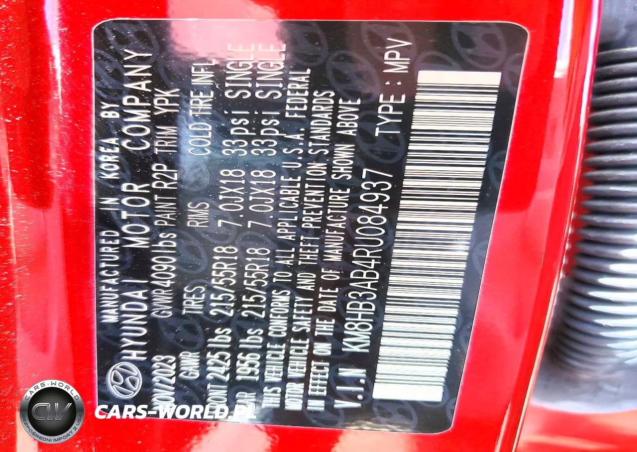 2024 Hyundai Kona Sel VIN:KM8HB3AB4RU084937 - 12