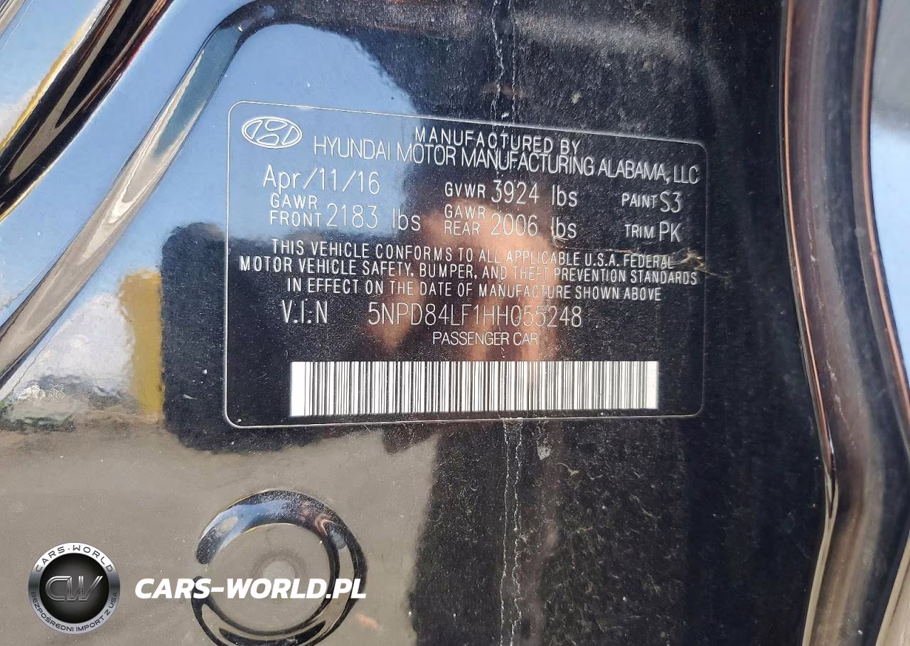 2017 Hyundai Elantra Limited VIN:5NPD84LF1HH055248 - 12