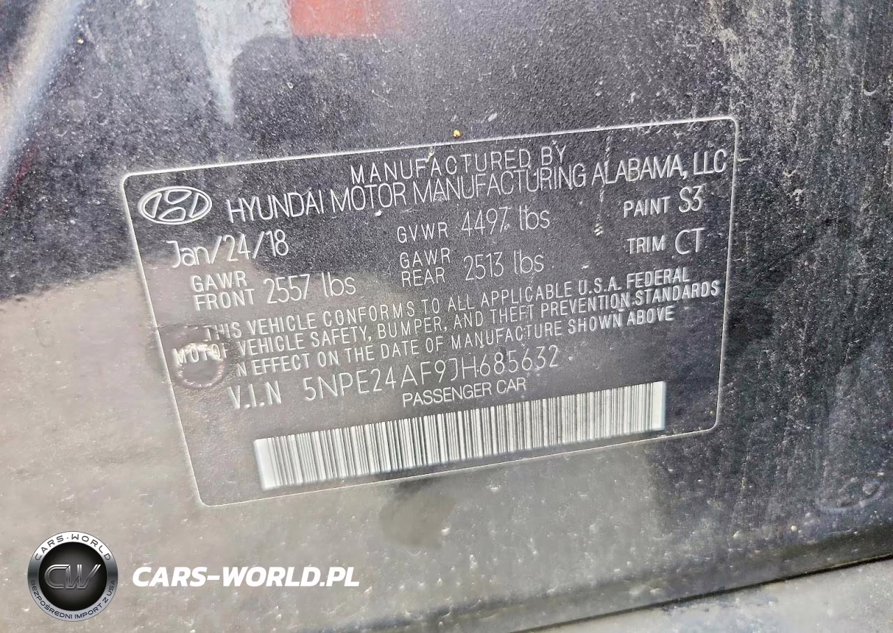 2018 Hyundai Sonata Se VIN:5NPE24AF9JH685632 - 12