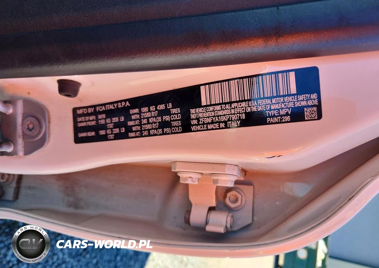 2019 Fiat 500X Pop VIN:ZFBNFYA16KP790718 - 12