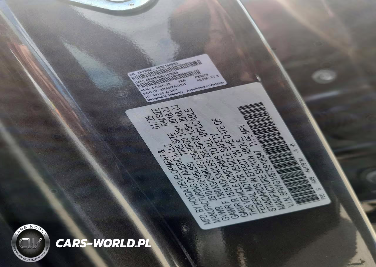 2025 Honda Pilot Elite VIN:5FNYG1H87SB105847 - 12