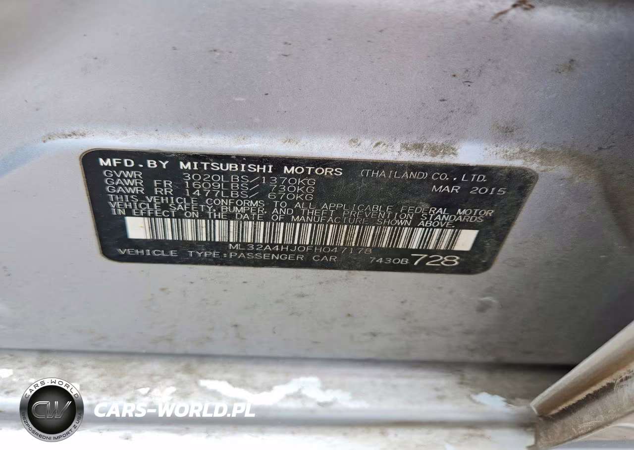2015 Mitsubishi Mirage Es VIN:ML32A4HJ0FH047178 - 12