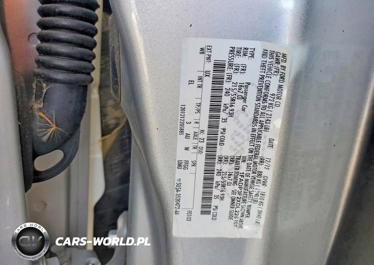 2013 Ford Focus Se VIN:1FADP3F2XDL225107 - 12
