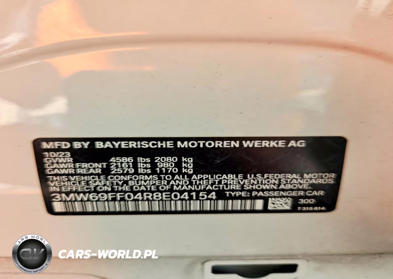 2024 BMW 330I VIN:3MW69FF04R8E04154 - 13