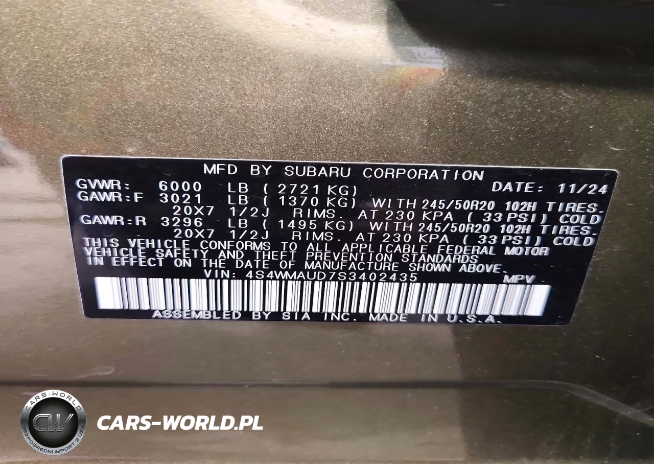 2020 Subaru Ascent Touring VIN:4S4WMAUD7S3402435 - 12