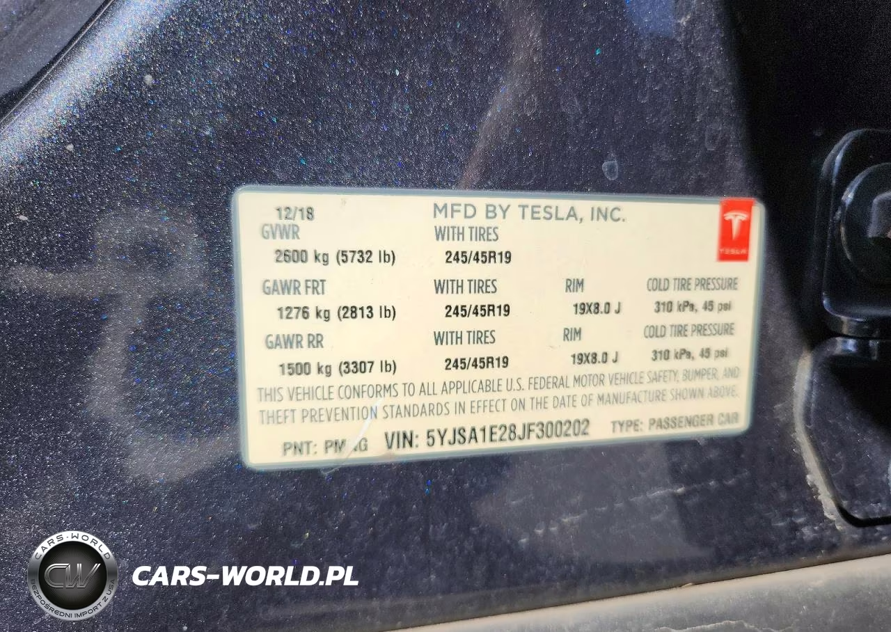 2018 Tesla Model S VIN:5YJSA1E28JF300202 - 12