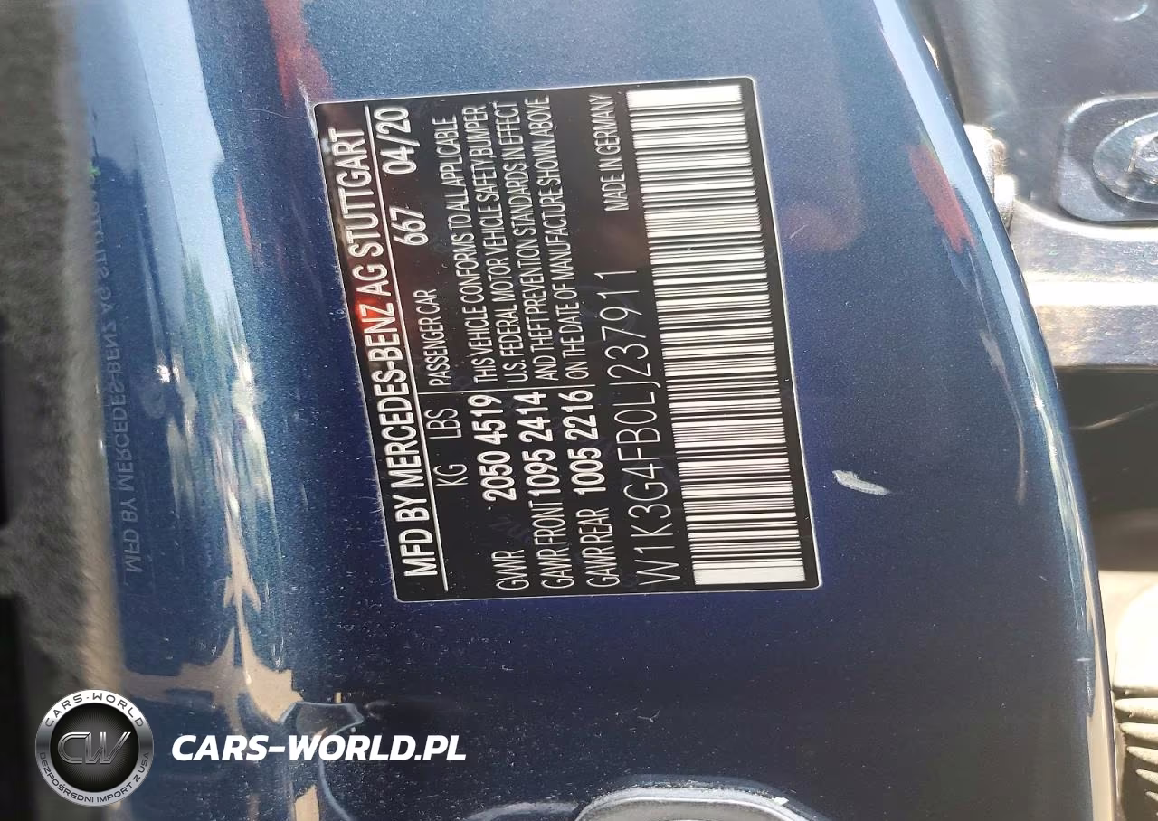 2020 Mercedes-Benz A 220 4Matic VIN:W1K3G4FB0LJ237911 - 12