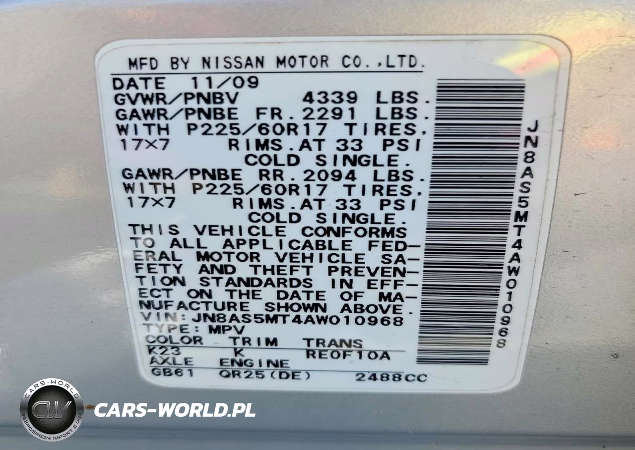 2010 Nissan Rogue Sl VIN:JN8AS5MT4AW010968 - 12