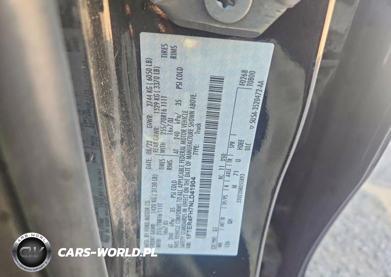 2022 Ford Ranger Xl VIN:1FTER4FH7NLD41904 - 13