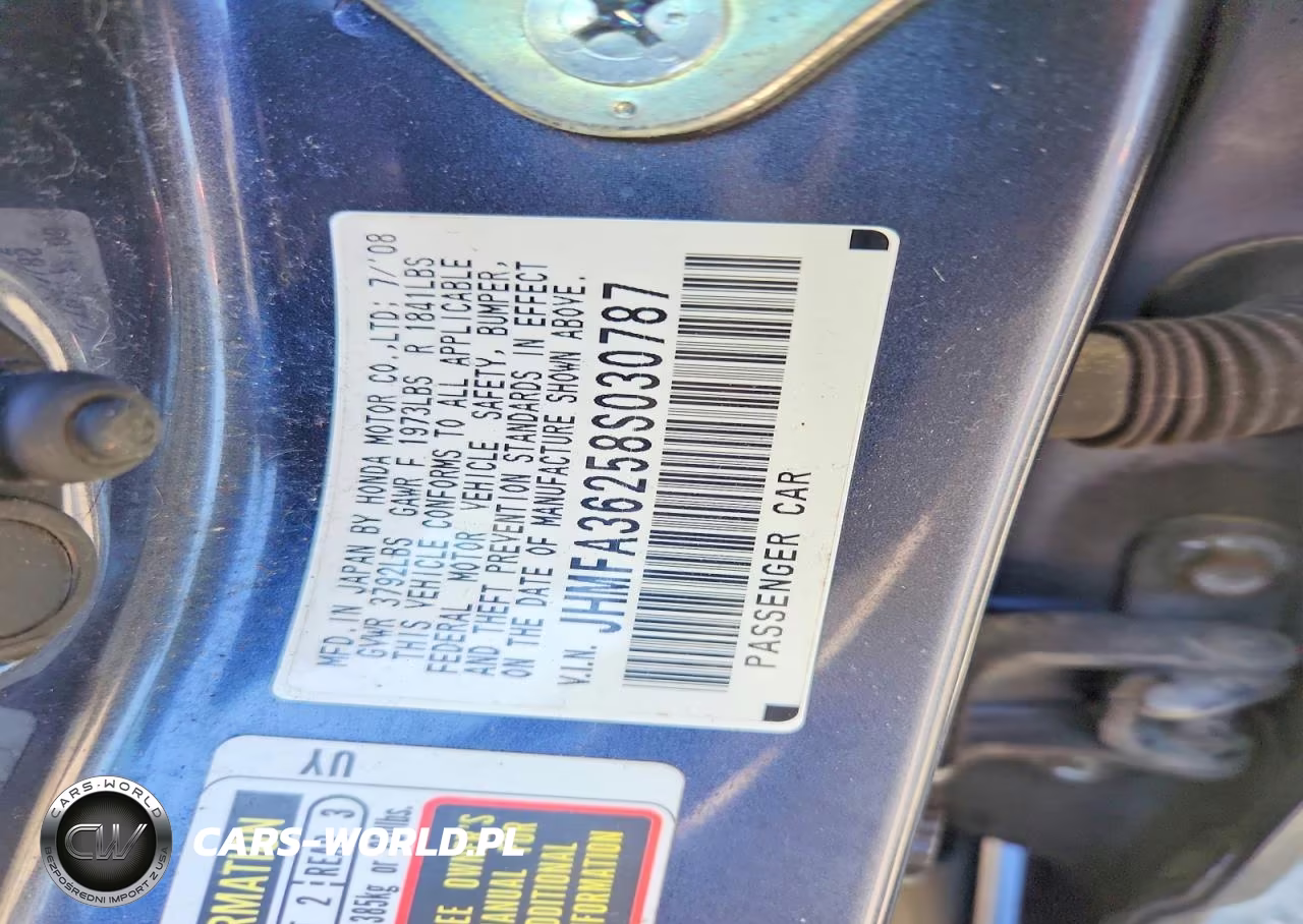 2008 Honda Civic Hybrid VIN:JHMFA36258S030787 - 12