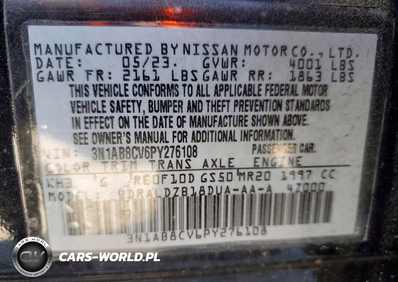 2023 NISSAN SENTRA SV VIN:3N1AB8CV6PY276108 - 12