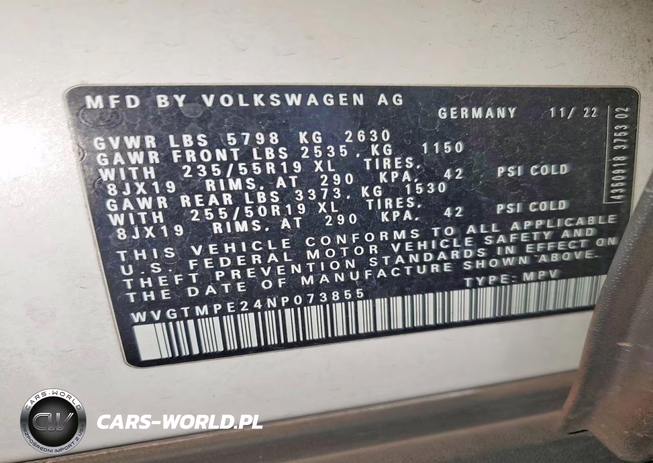 2022 Volkswagen Id.4 Pro S VIN:WVGTMPE24NP073855 - 12