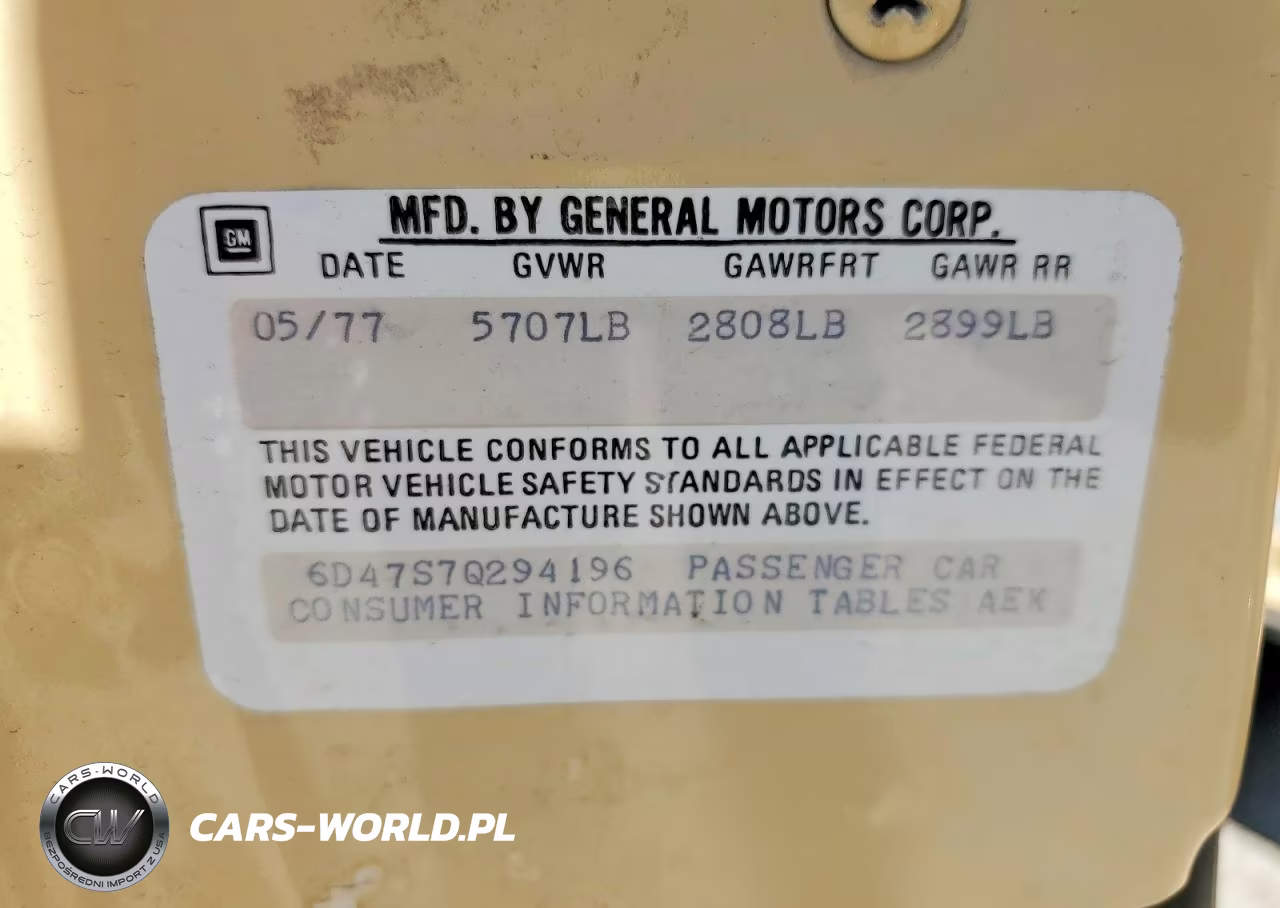 1977 Cadi Deville VIN:6D47S7Q294196 - 12