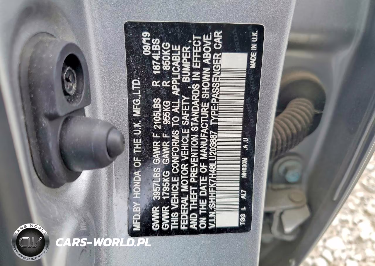 2020 Honda Civic Sport VIN:SHHFK7H48LU203887 - 14