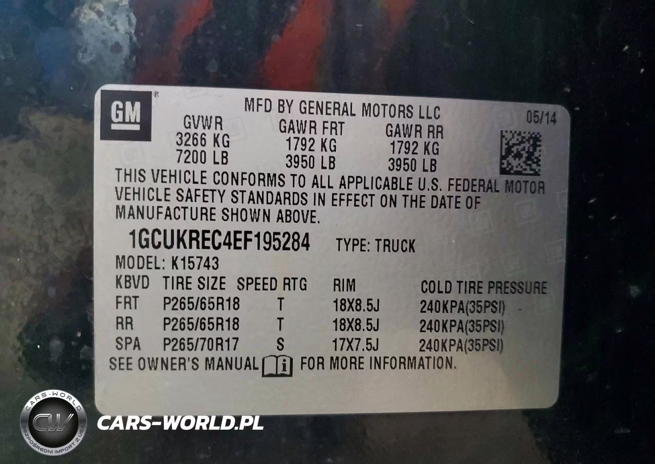 2014 Chevrolet Silverado K1500 Lt VIN:1GCUKREC4EF195284 - 12