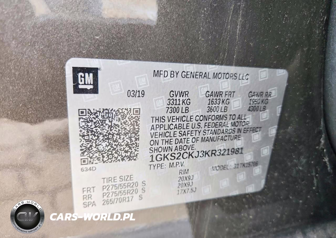 2019 GMC Yukon Denali VIN:1GKS2CKJ3KR321981 - 13