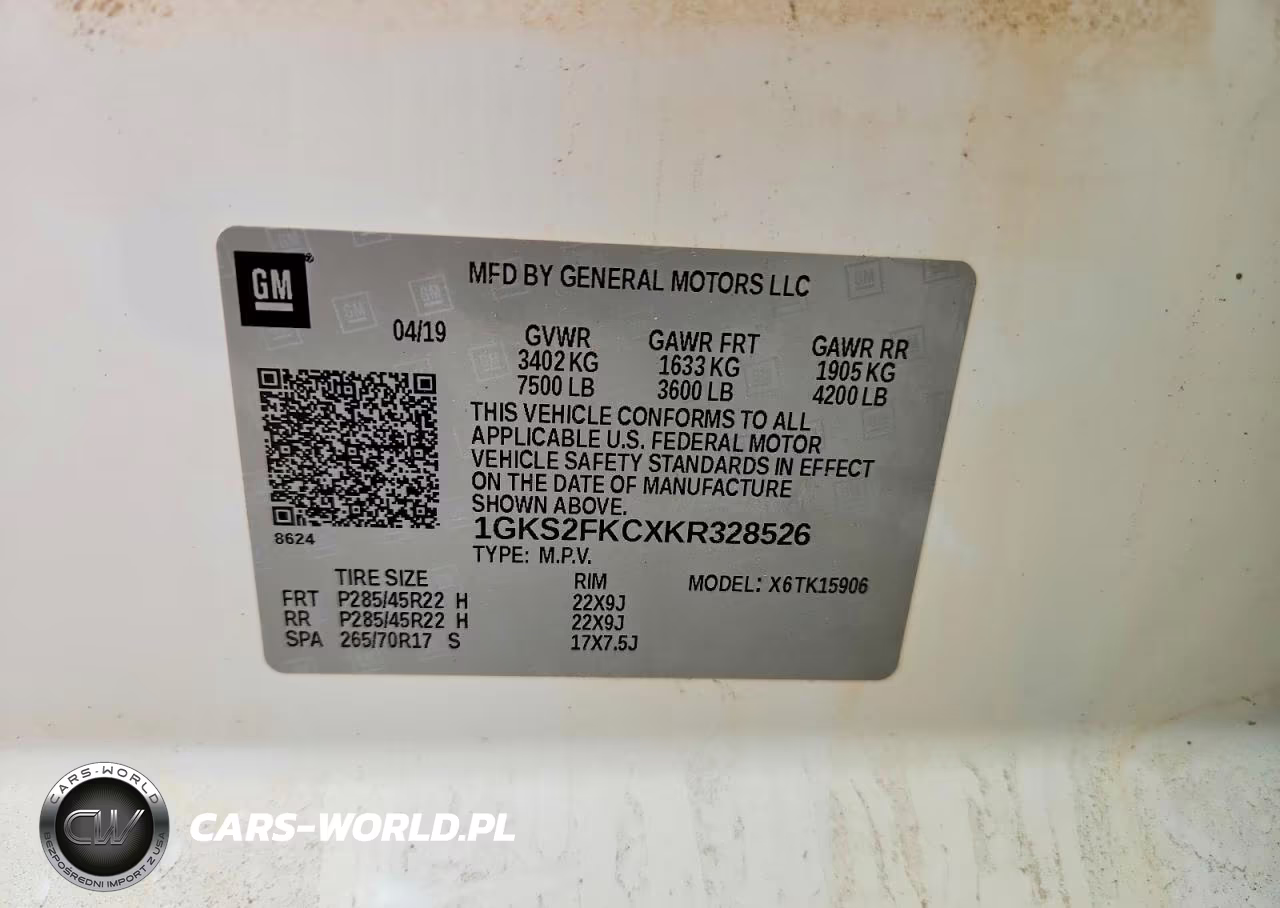 2019 GMC Yukon Xl K1500 Sle VIN:1GKS2FKCXKR328526 - 14