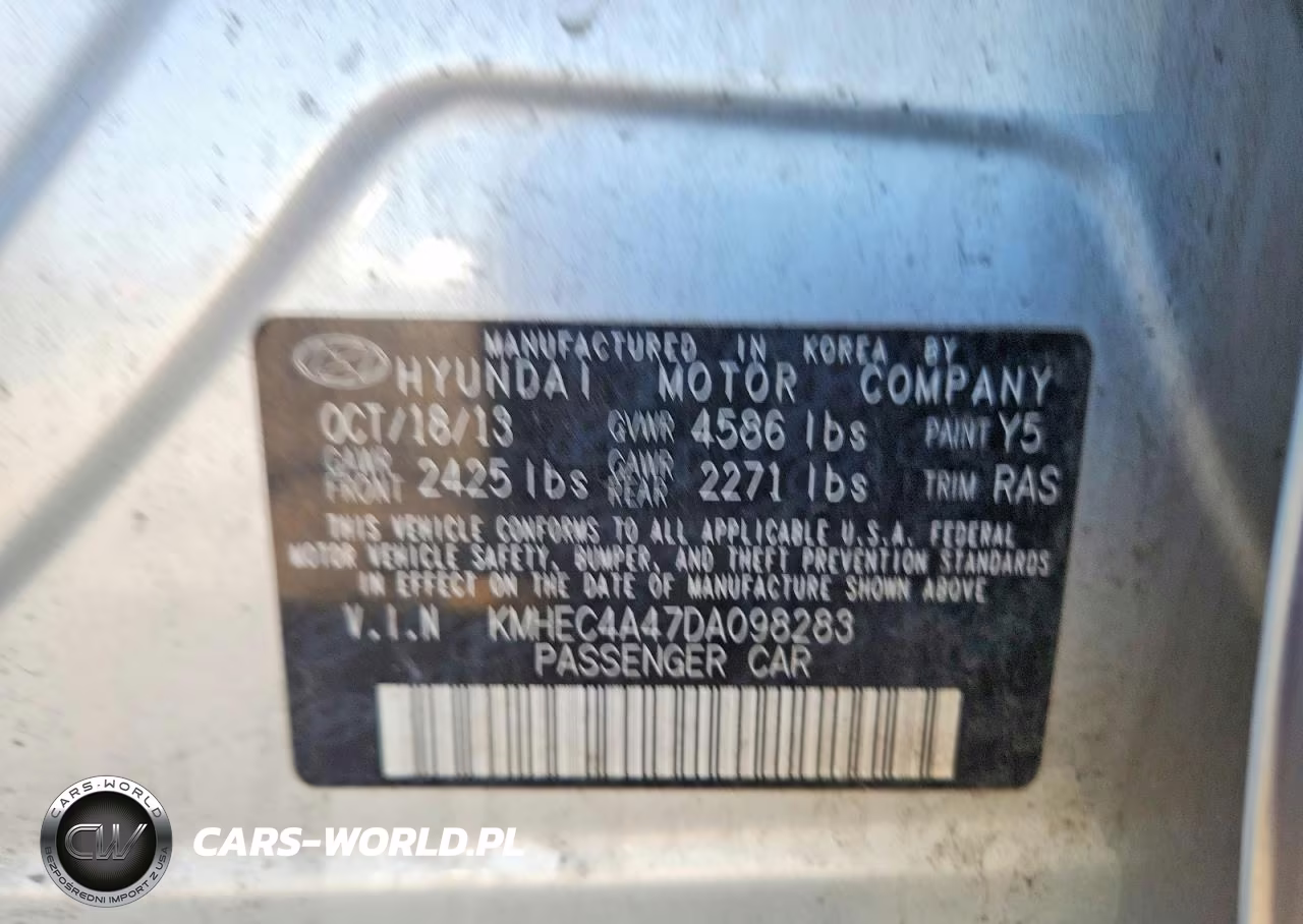 2013 Hyundai Sonata Hybrid VIN:KMHEC4A47DA098283 - 12