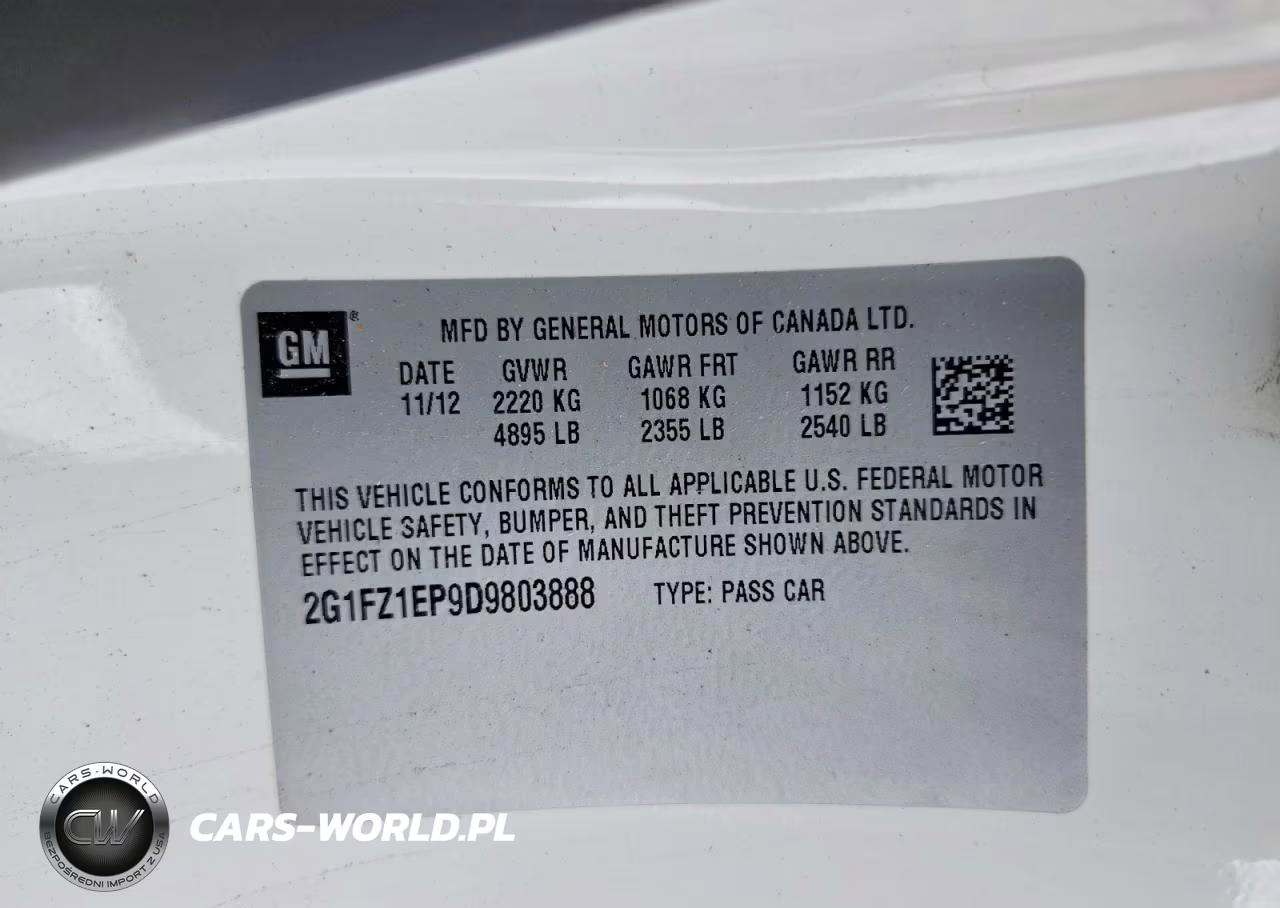 2013 Chevrolet Camaro Zl1 VIN:2G1FZ1EP9D9803888 - 13
