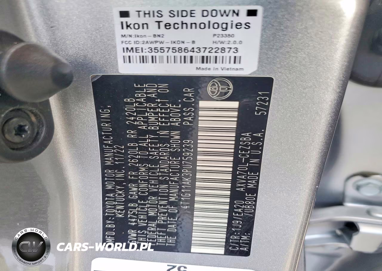 2023 Toyota Camry Se VIN:4T1G11AK3PU759239 - 12