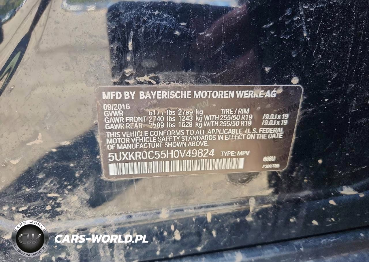 2017 BMW X5 xDrive35I VIN:5UXKR0C55H0V49824 - 13