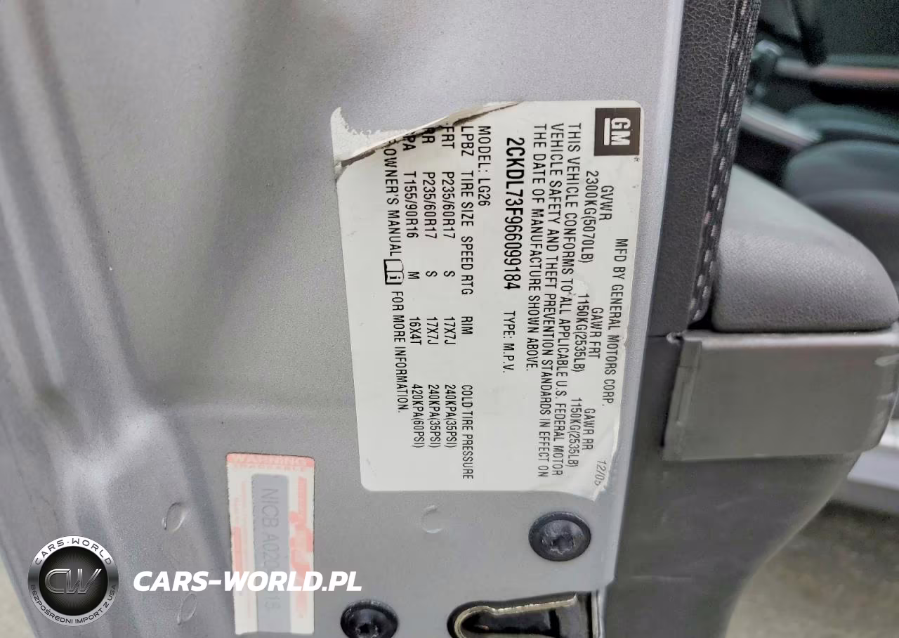 2006 Pontiac Torrent VIN:2CKDL73F966099184 - 13